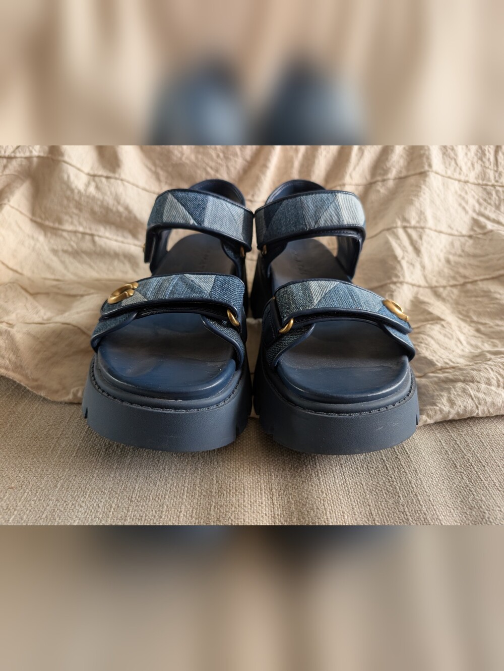 Coach Brynn Patchwork Platform Sandal - Picture 5 of 11